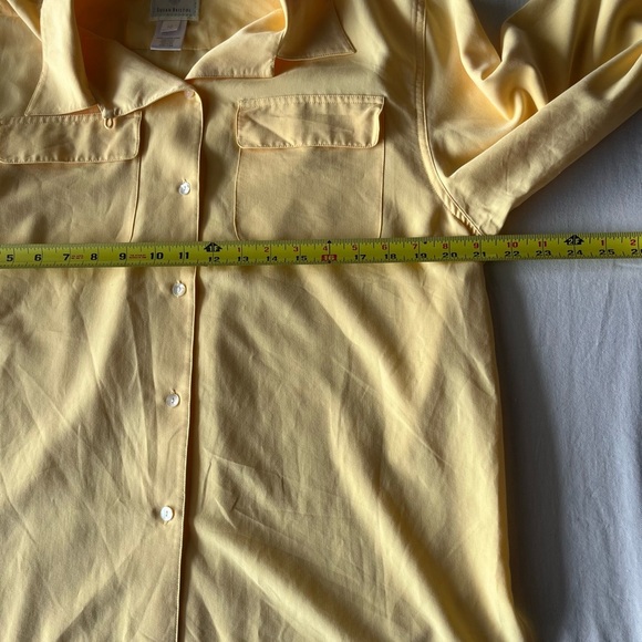 Susan Bristol Yellow Button Down Shirt - Picture 4 of 7